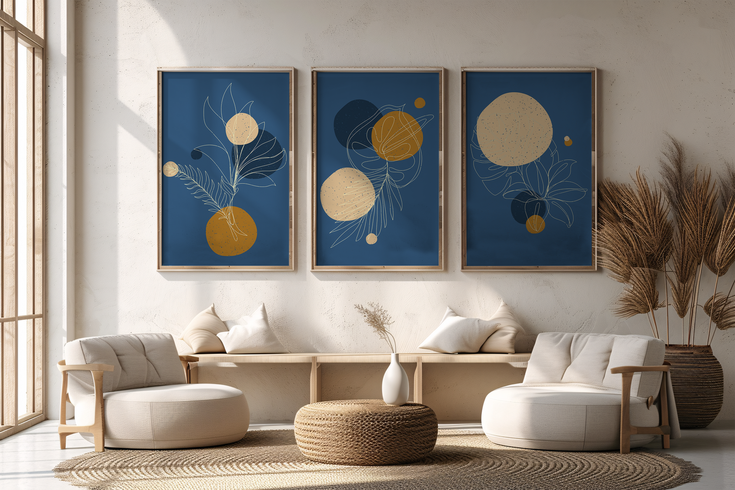 Abstract trendy artistic panels