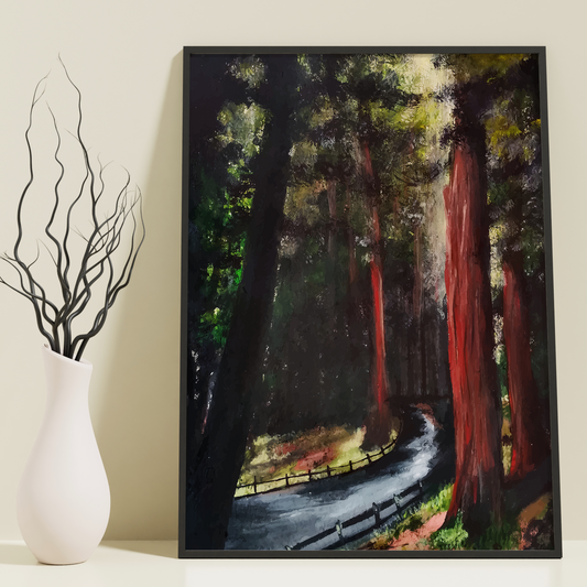 Tree garden painting