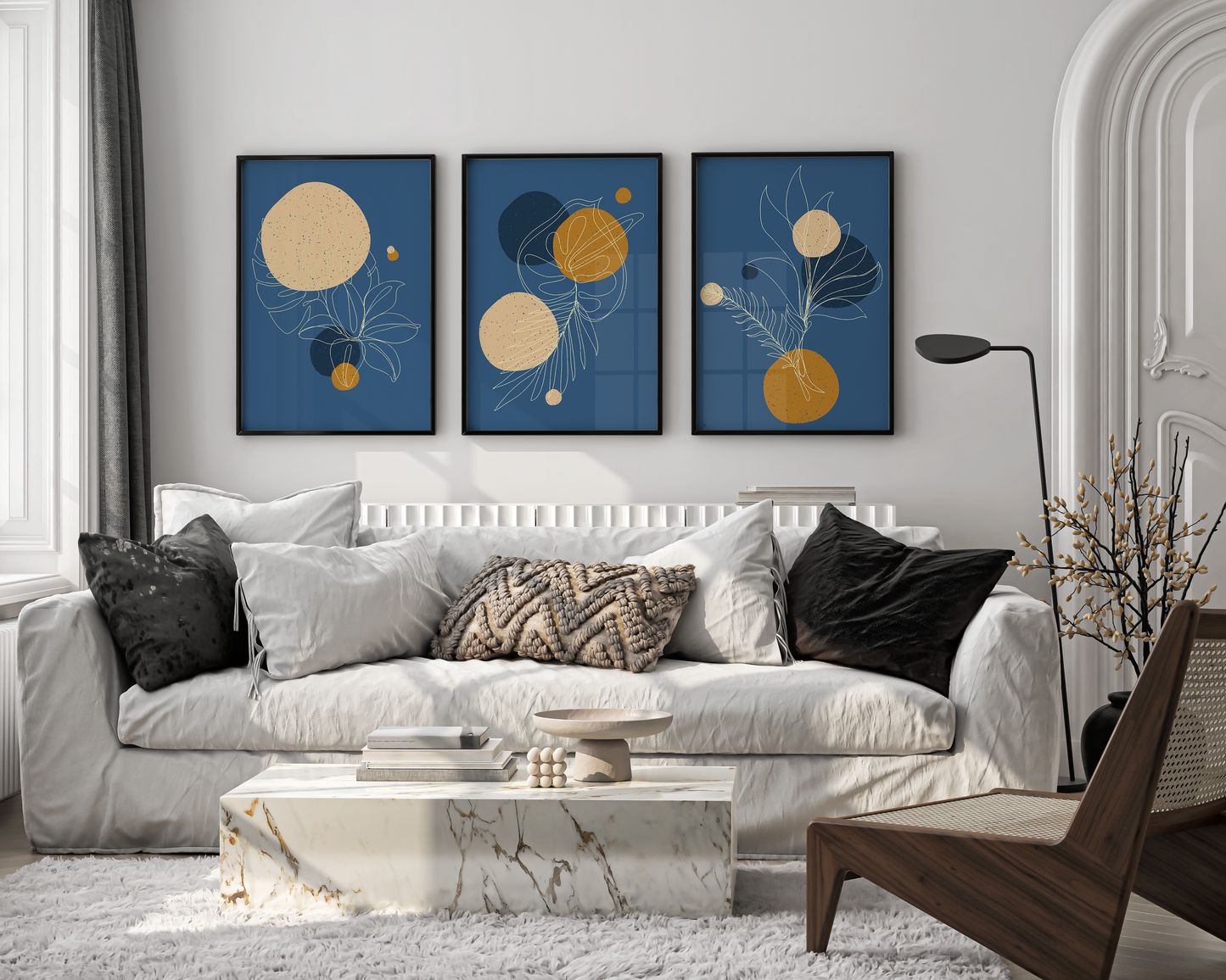 Abstract trendy artistic panels