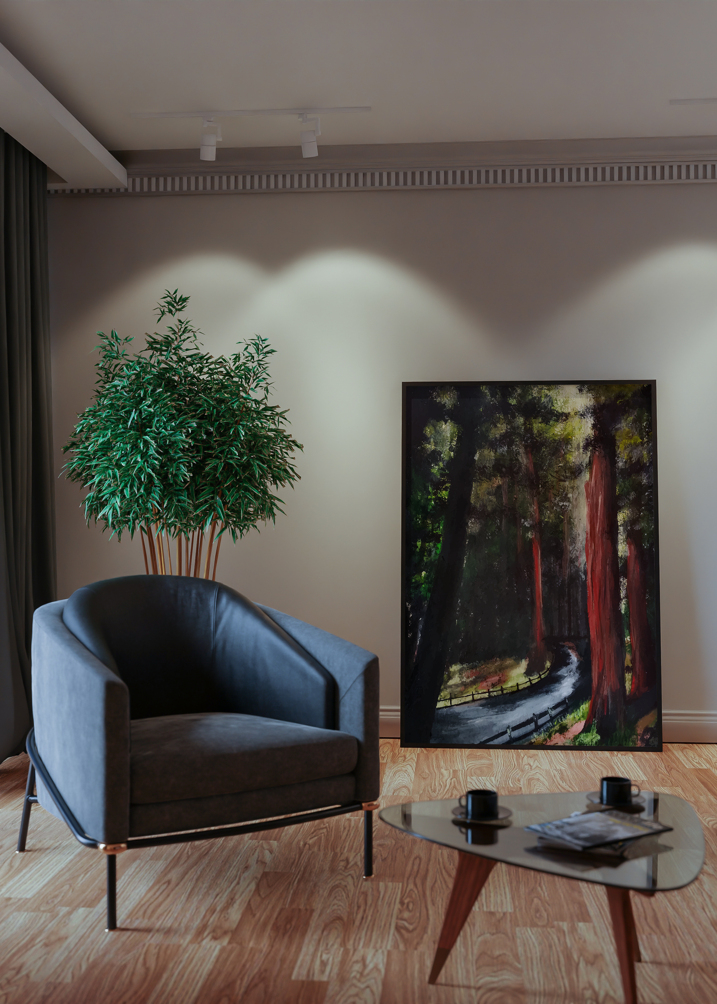 Tree garden painting