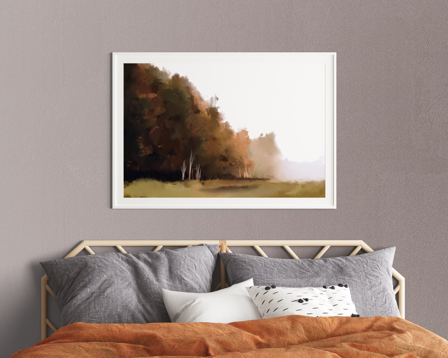 Autumn landscape painting